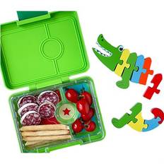 Yumbox - Madkasse Snack (3 rum), Jurassic Green / Dinosaur