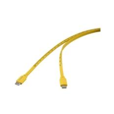 Renkforce USB-kabel USB 2.0 USB-C® stik, USB-C® stik 1,00 m Gul #####Dimensionellt avtryck (metrisk) RF-6721074