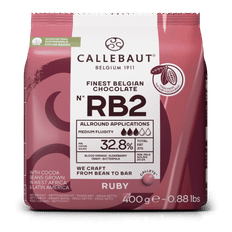 Callebaut Chokolade Ruby - 32,8 % Kakao, 400g