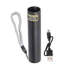 Qukaim Mini 3 W USB-uppladdningsbar UV-ficklampa för urindetektering av husdjur, handhållen LED ultraviolett ljus, 365 nm, liten storlek