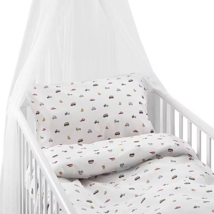 Bäddset John Beige Borganäs of Sweden Spjälsäng 100x130