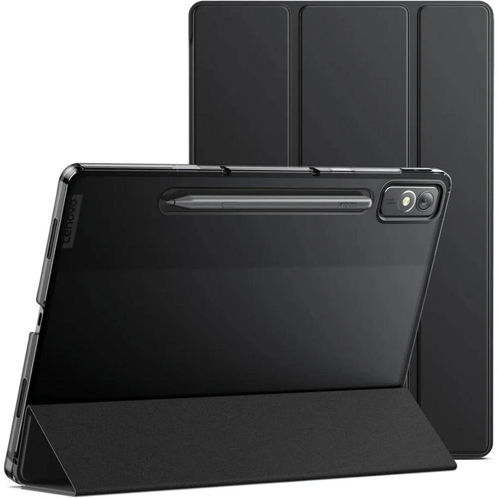 För Lenovo tab P12 12,7 tum TB-375FC fodral Auto Wake Ställ Surfplatta Skydd Xiaoxin Pad Pro 12,7 TB-371FC Magnetiska Smarta Fodral Capa svart