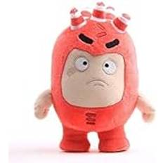 18 cm Oddbods Soft Plysch Söt Plysch Oddbod Cartoon Treasure Soldier Doll Leksakspresenter for barn (rosa) (Color : Red)