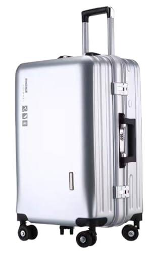 Resväska Kabinväska Resväskor Hyttbagagevagn I Aluminium Resväska USB Laddningsmodell Hardside Bagage Handbagage (Color : E, Size : 20in)