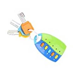 Baby Toy Music Keys, Baby Toy Smart Key Fjärrkontroll Bilkontroll Musikalisk låtsaslek för barn Utbildningsleksaker blåElektriska leksaker, elektroniska husdjur, ljudleksaker