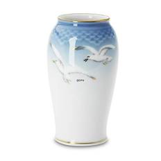 Mågestel med guld, vase, mellem nr. 6...