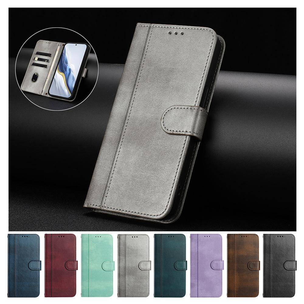 Retro Läder Flippertelefon Plånboksfodral För OPPO Reno 15 14 Find X9 X8S Plus X8 Pro X7 Ultra X6 X5 Lite A58 A60 A78 A79 Stödfodral