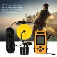 Bärbara intelligenta ekolod lcd fishfinders fiskeverktyg ekolod för fiske på ryska djupare vinterfiskeverktyg