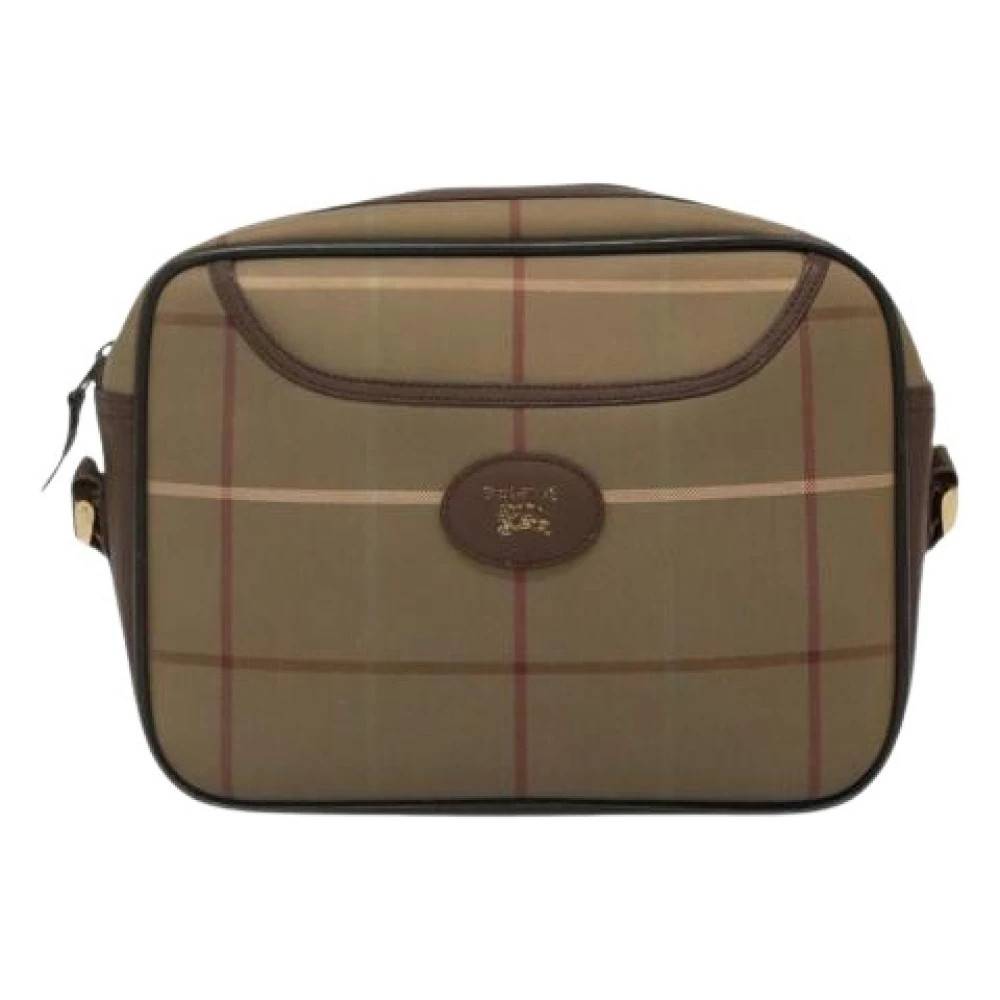 Burberry Vintage Pre-owned Nova check skuldertaske - Vintage - Dame - Beige - ONE SIZE - Uld