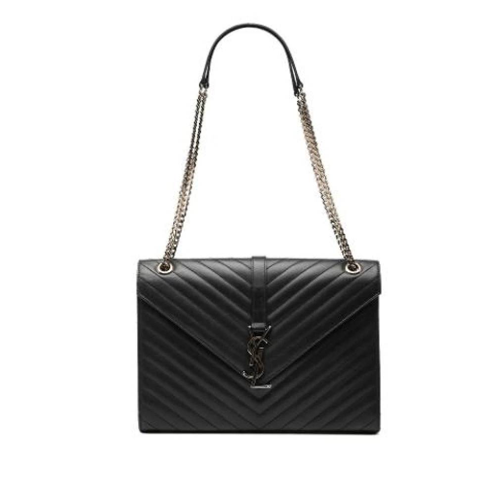 Yves Saint Laurent Vintage Pre-owned Envelope Bag - Vintage - Dame - Sort - ONE SIZE - Uld