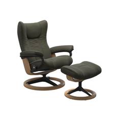 Stressless Wing Signature - Dark Olive - Large - Med skammel