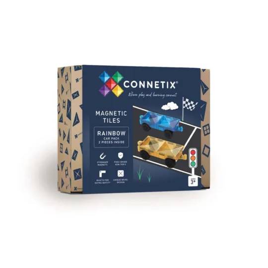Connetix Bilset – Magnetbilar 2 St Magneter 293163 lek kreativitet bygg spel barn