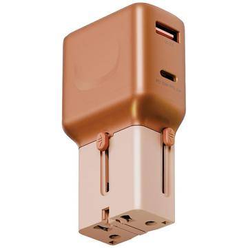 Energea TravelGo Adapter 35 - US, UK, AU, EU, PD 35W - Orange