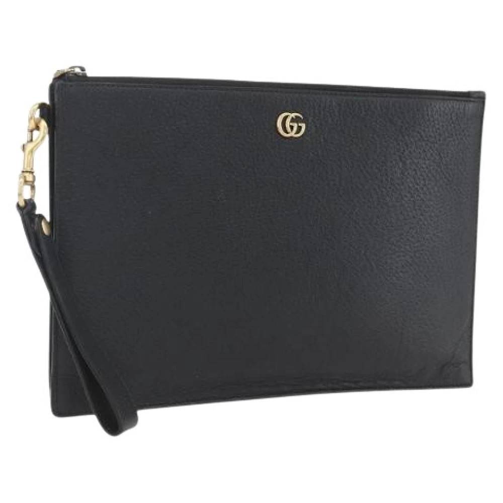 Gucci Vintage Pre-owned Vintage Clutch - Vintage - Dame - Sort - ONE SIZE - Læder