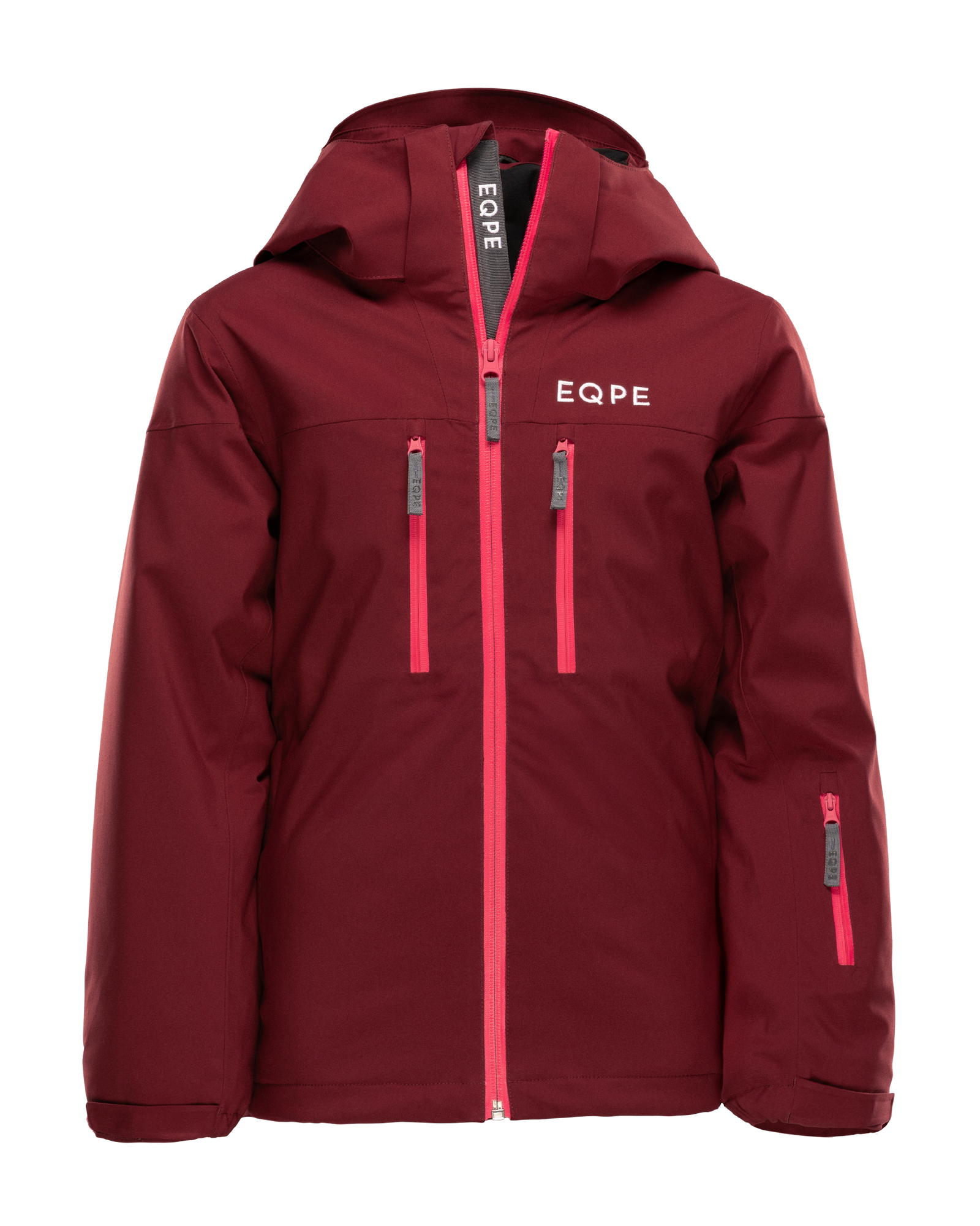 Descent Ski Jacket JR Cabernet (122/128) - Röd (122/128)
