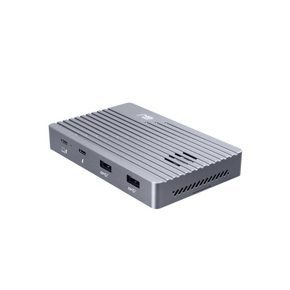 40Gbps 4/3 M.2 M-Key NVMe SSD Enclosure with Fan Cooling JHL7440 Chip M.2 NVMe SSD Case