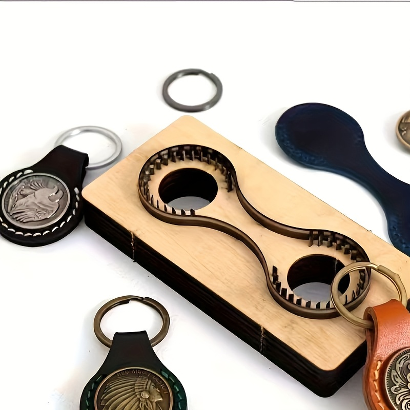 Keyring hanging decoration knife mold leather cutting mold with self cutting, Japanese steel material sharp and durable