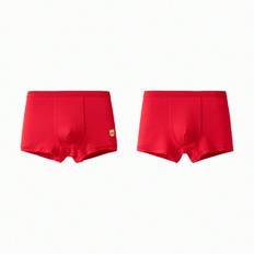 2st/Pack Boys Anti-Bacterial Brief Underkläder, Modal Tyg - röd nyans (8Y,10Y,12Y,3-4Y,5Y,18-24M,14Y,15Y,16Y,7Y,13Y)