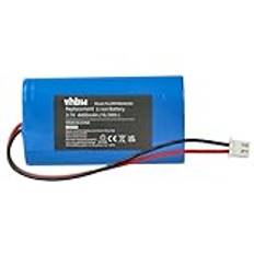 Vhbw batteri kompatibel med Zafferano Olivia Pro, Poldina, Poldina Pro bord, sänglampa (4 400 mAh, 3,7 V, Li-Ion)