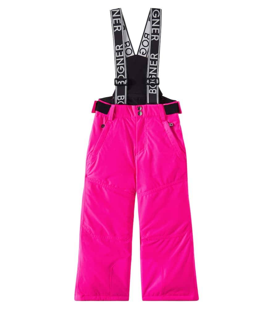Bogner Kids Yuki logo ski salopettes