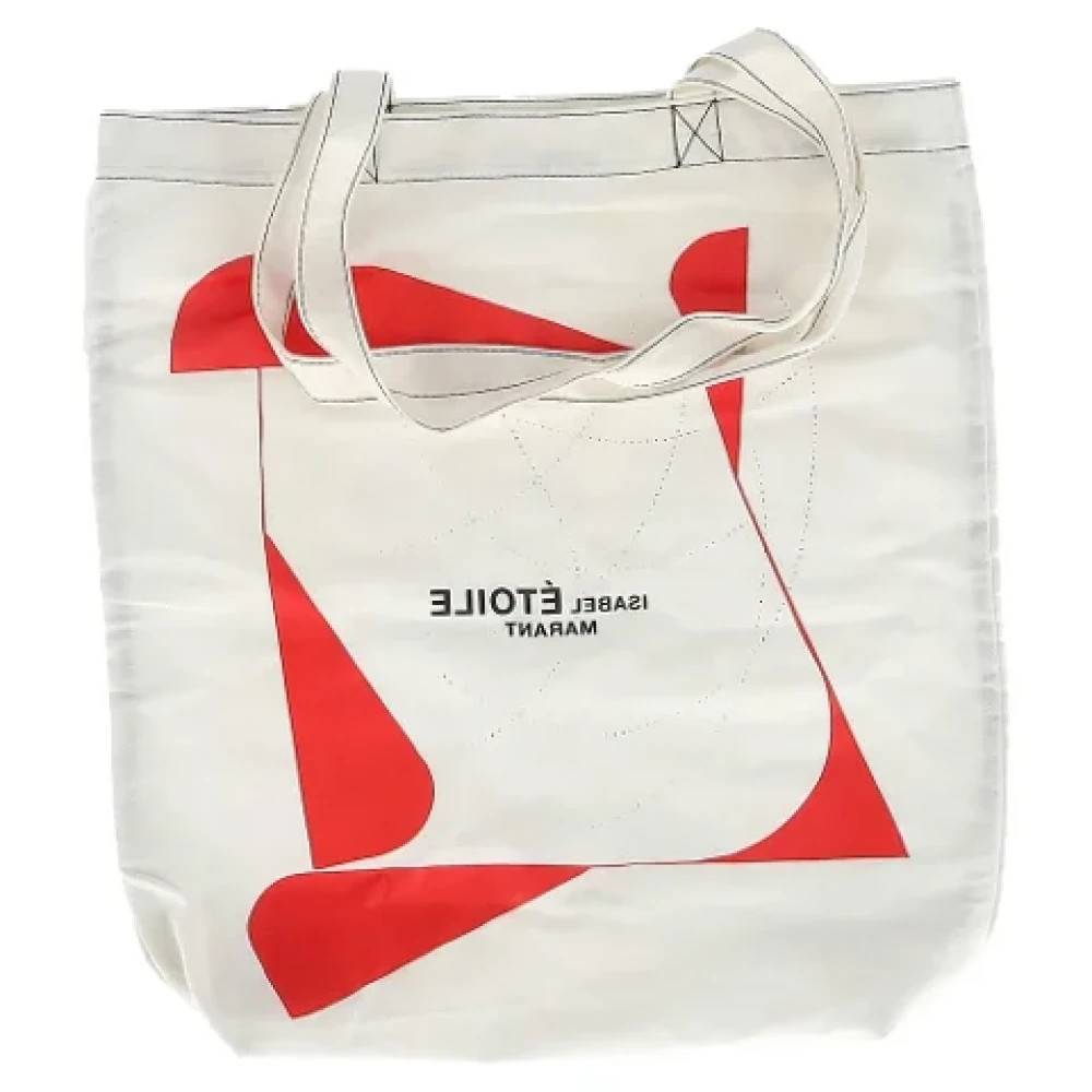 Isabel Marant Pre-owned Pre-owned canvas håndtasker - Vintage - Dame - Hvid - ONE SIZE - Uld