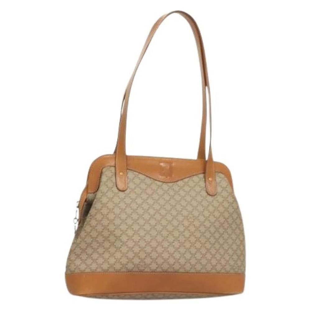 Celine Vintage Pre-owned Laeder celine-tasker - Vintage - Dame - Beige - ONE SIZE - Uld