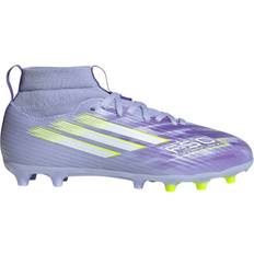 F50 Sparkfusion League FG/MG JR fotbollsskor, VIOTON/LUCLEM/PURRUS, Barn, 35