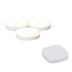 Set van 3 smart GX53 dimbare LED lamp RGB 9W 806LM 2700K-6500K incl. Zigbee Smart Hub