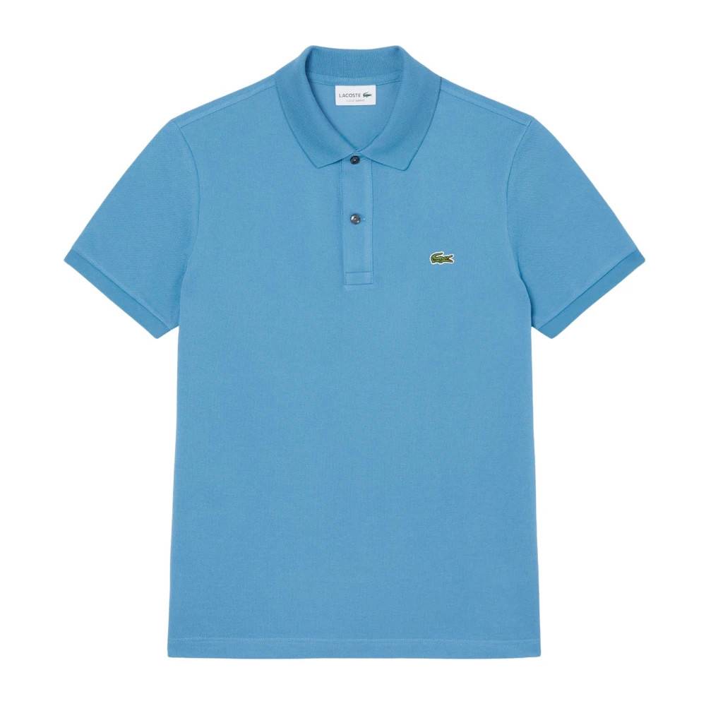 Lacoste Polo Slim Fit i Petit Piqué - Toppe - Herre - Blå - M - Tyl