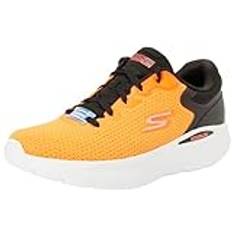 Skechers Herr Go Run Lite Anchorage Trainers, Orange och svart syntetisk textil, 45.5 EU