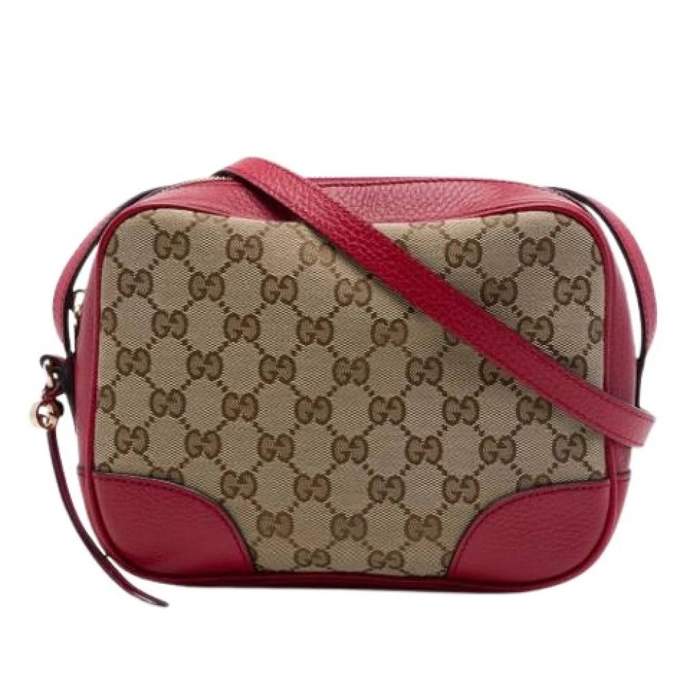 Gucci Vintage Pre-owned Bree Crossbody Bag - Vintage - Dame - Rød - ONE SIZE - Læder
