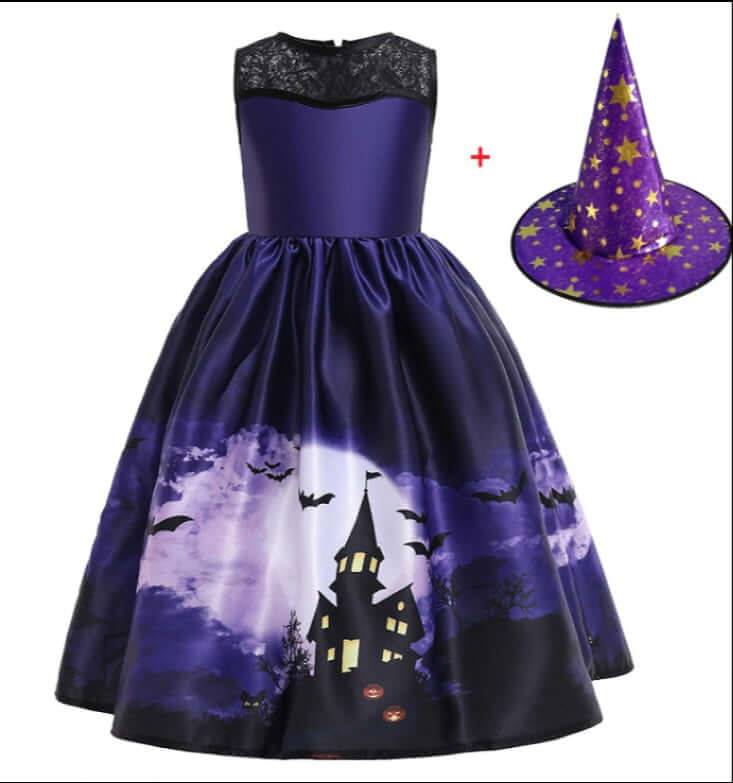 Halloween Princess Dress Mesh Costume - 10 Style / 140cm