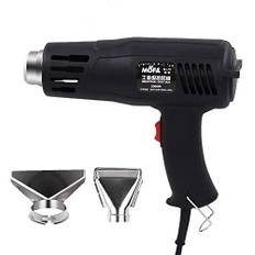 Varmluftpistoler, mofa varmluftpistoler 2 000 W med 2 temperaturinställningar 150 °C till 550 °C (302 °F ~ 1022 °F), 4,6 fot lång kabel med 2 munstycken som överbelastningsskydd för processen (MJ12)