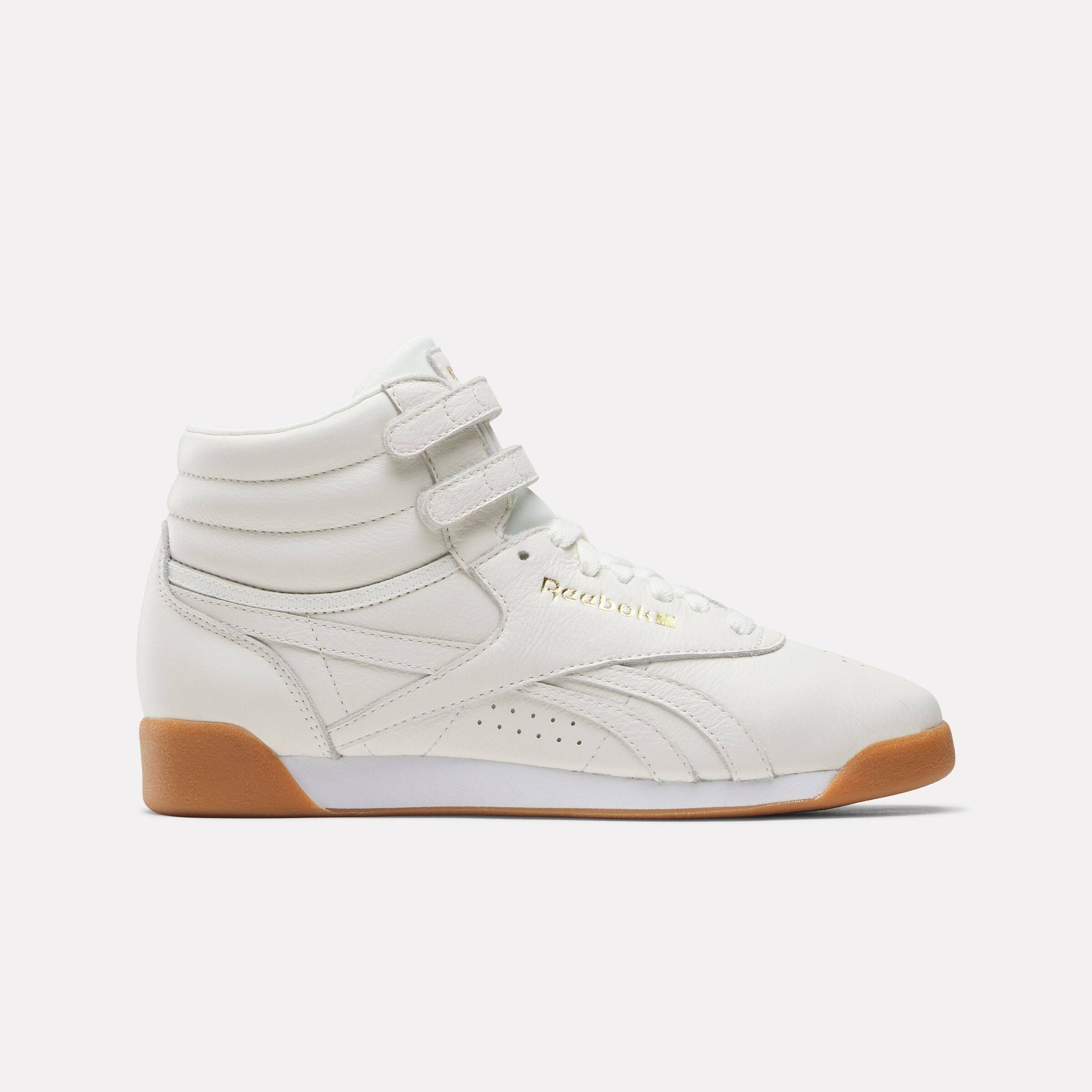 Reebok - Freestyle Hi Women's Trainers, Chalk / Gold / Gum, Size: 43