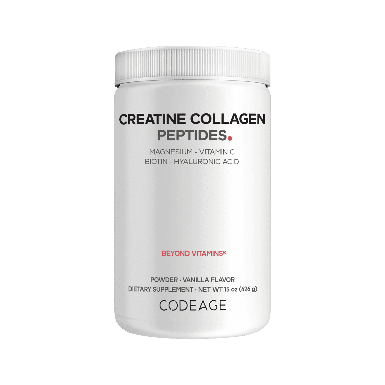Codeage Creatine Collagen Peptides - 15 oz / Vanilla