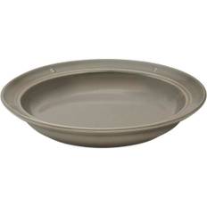 staub Line Deep Plate 24cm Gray Made in Pasta Dish Large Plate Ceramic Pottery Microwave Safe Japanese Boussole Line Ceramic Deep Plate Boussole