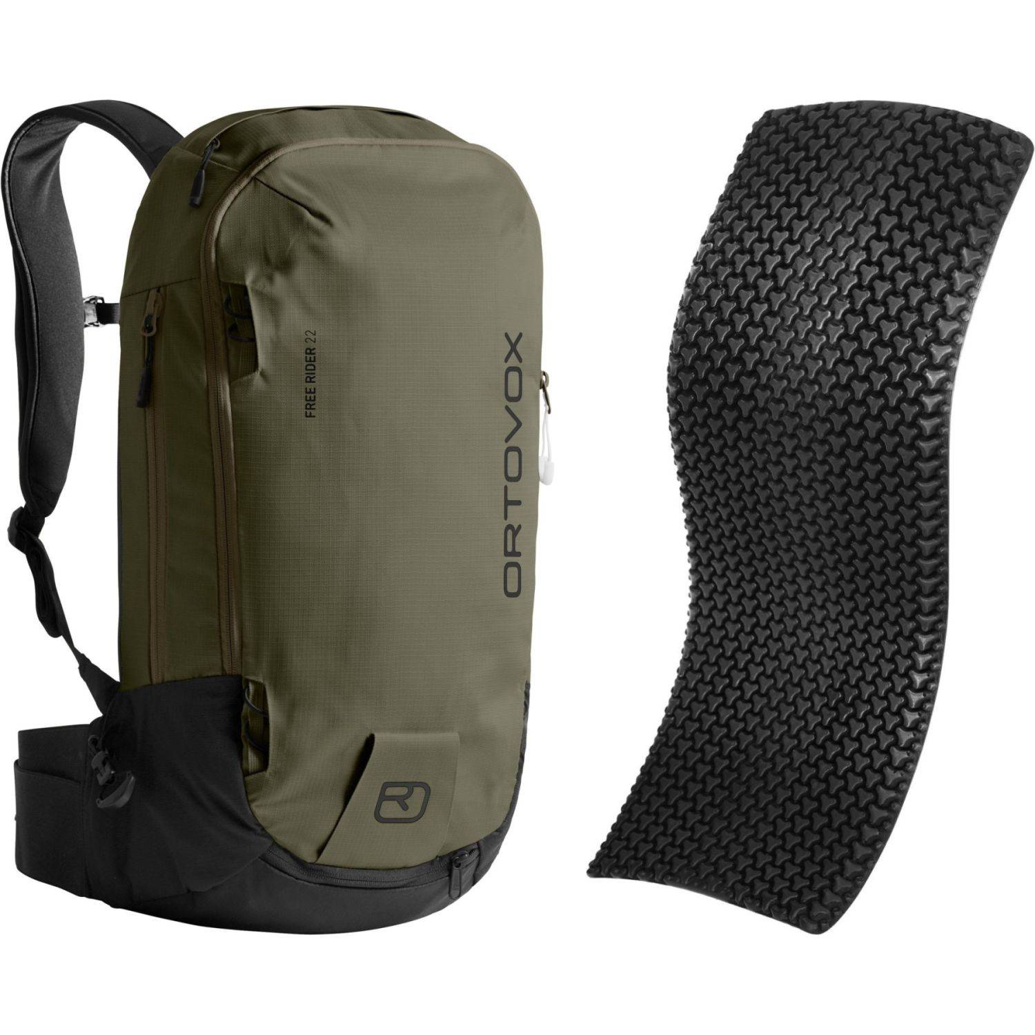 Ortovox Free Rider 22 Set, dark wild herbs