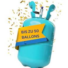 Ballongas [für 50 Luftballons]– Helium Balloon Gas für bis zu [50 Luftballons] – Ballongas - Helium Gasflasche XXL inkl. STAHLMANN ® Informationsblatt