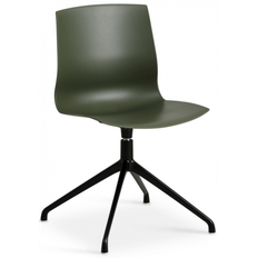 LIVA rotérbar spisebordsstol i metal og PVC H82 cm - Sort/Olivengrøn