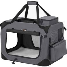 Transporttaske Til Husdyr M Transportbur 60 x 42 x 42 cm - Grå