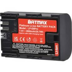 2800 mah bulit-in usb lp -e6 lp e6 lpe 6 lp e6n batteri akku för canon 5d mark ii iii 7d 60d eos 6d 70d 80d eos 5ds r kameror