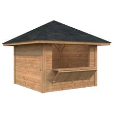 Salgsbod m/luge, Bianca 104, 8,3 m², brun