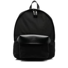 Jil Sander - ryggsäck med präglad logotyp - herr - kalvskinn/nylon - one size - Svart