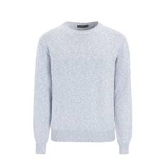 Oscar Jacobson Micro Roundneck – Bleached Blue