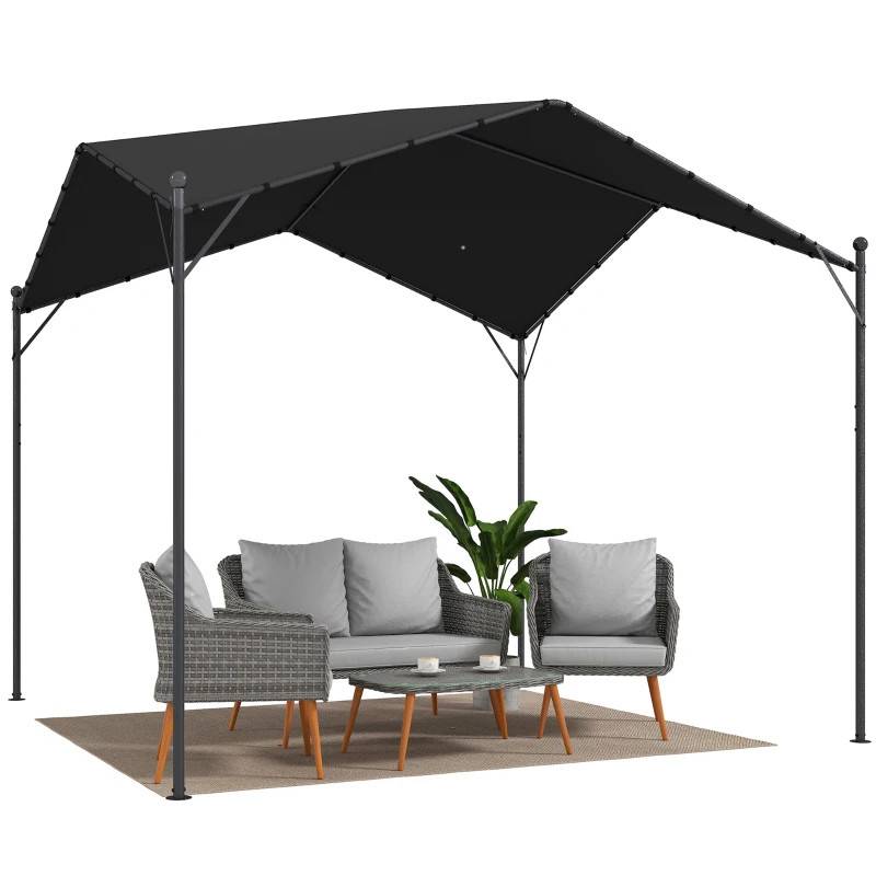 Elegant pergola med sluttande tak 3x3 m