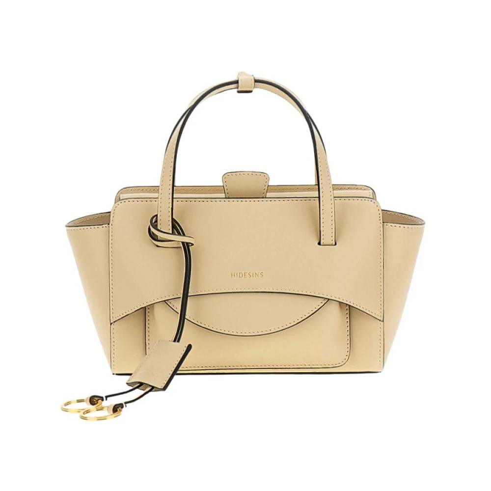 Hidesins Flap S Crossbody Taske - Tasker - Dame - Beige - ONE SIZE - Uld