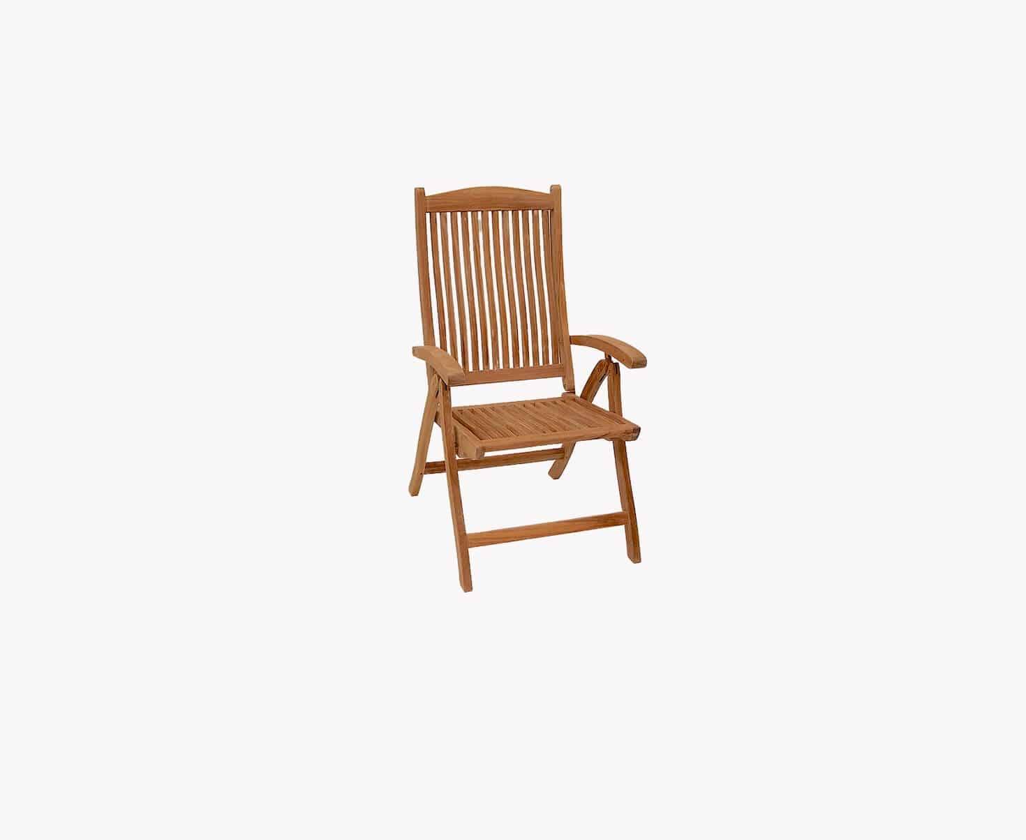 Positionsstol Luksus teak Hereford