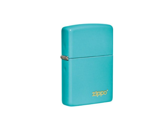 Zippo Flat Turquoise med Zippo Logo – 60005827