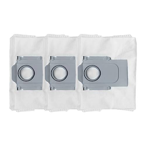 BiOHY-paket med 3 dammsugarsäckar för Roborock S7 & S8 - Tillbehör för dammsugarstation S7 Max Ultra/S8 Pro Ultra/S8+/Q7 MAX/S7 MaxV Ultra/S7 Pro Ultra - Reservdel till dammsugarrobot