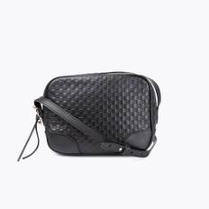 GUCCI Microguccissima Bree Camera Bag - Black